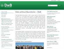 Tablet Screenshot of dwbproject.org